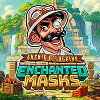 Archie O'loggins and the enchanted Masks in light-and-wonder
